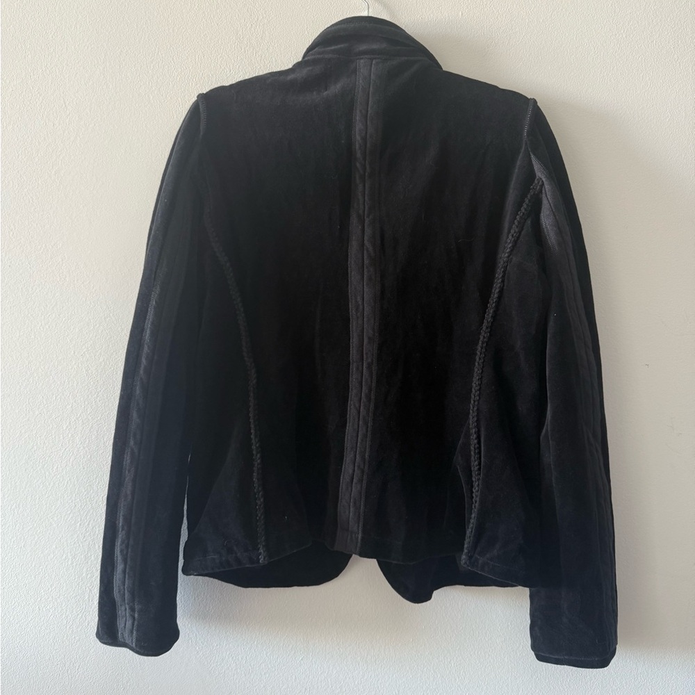 Marithé + François Girbaud Black Velour Blazer - Picture 4 of 5